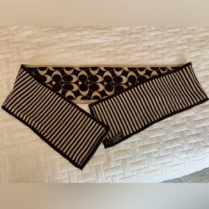 Coach - Like New Scarf - Brown/cream